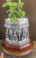 SIlver Ashthlaxmi Tulsi Pot
