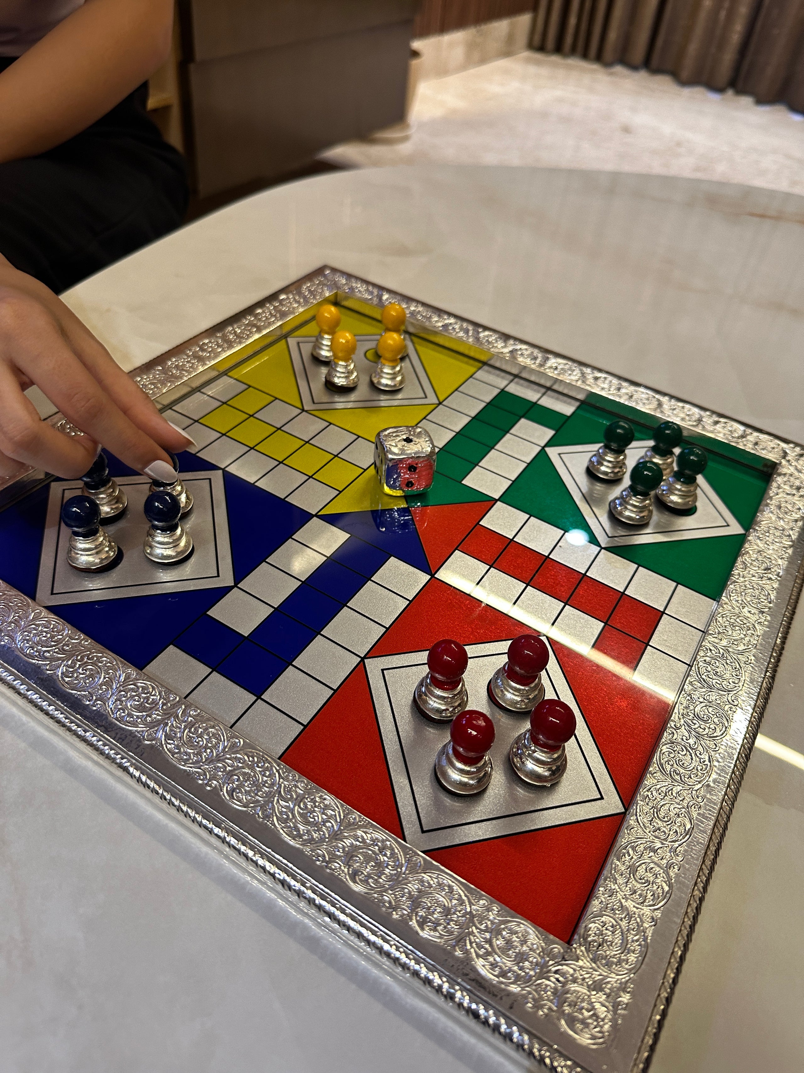 SIlver Luddo Set