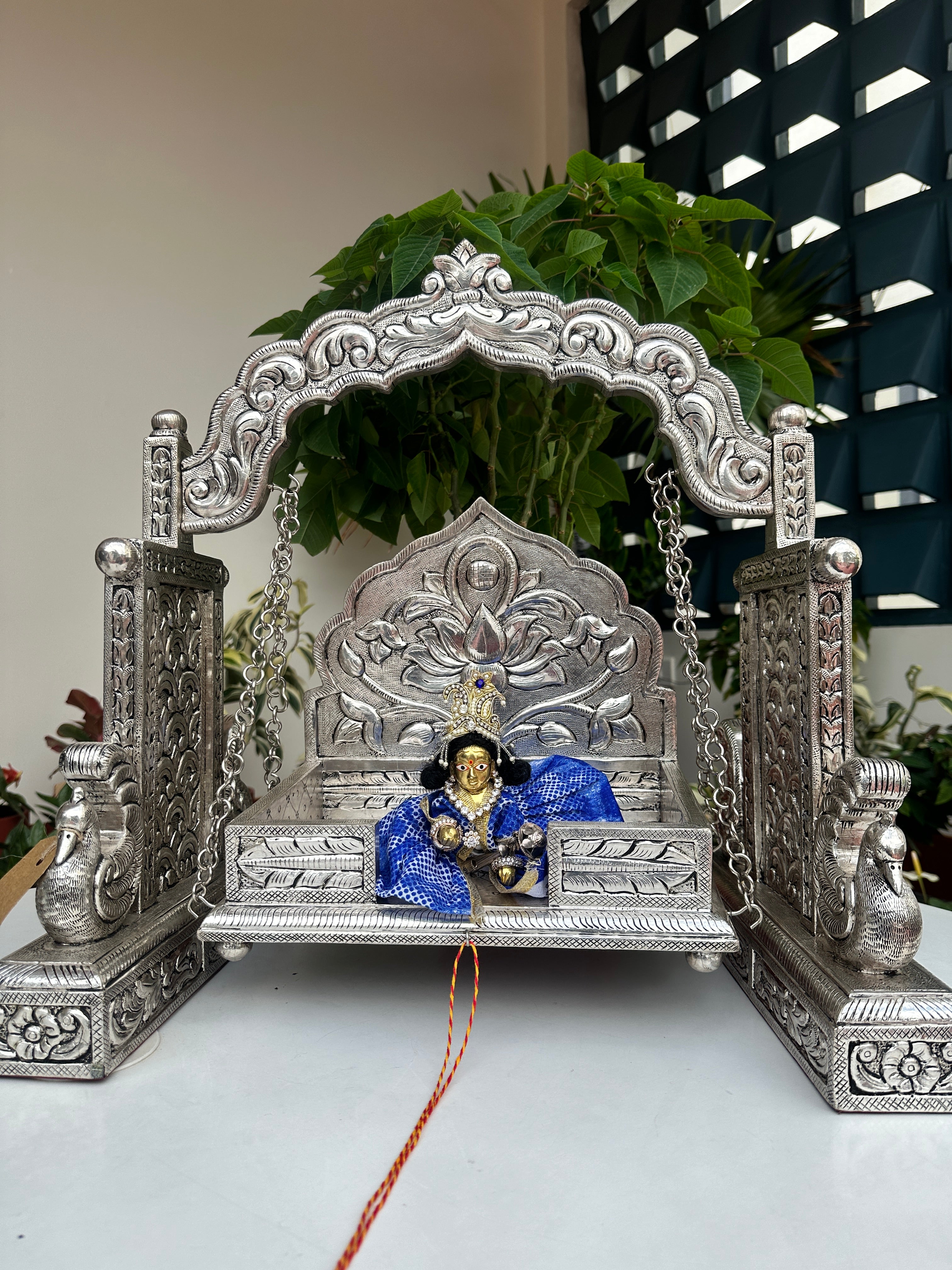 Silver Laddu Gopal Jhulla