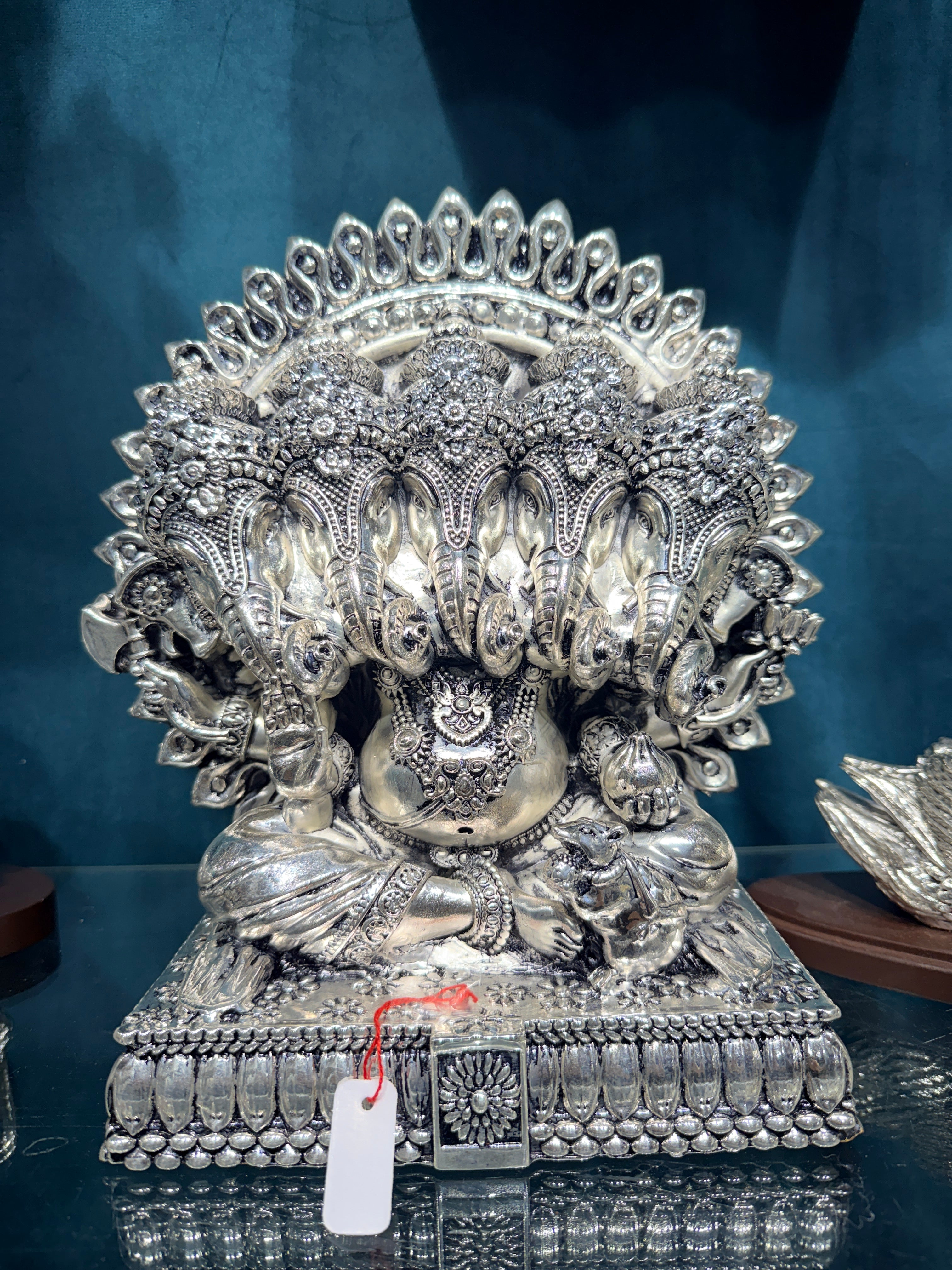 Silver Panchmukhi Ganeshji