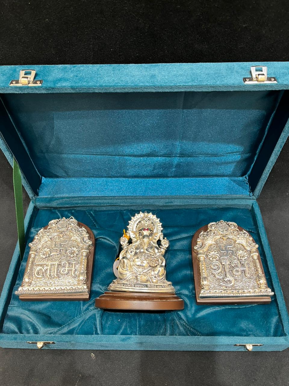 Silver Ganesha & Shubh Labh